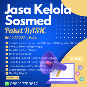 Jasa Kelola Medsos - Paket Basic