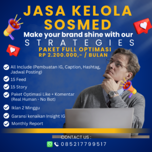 Jasa Kelola Medsos - Paket Full Optimasi